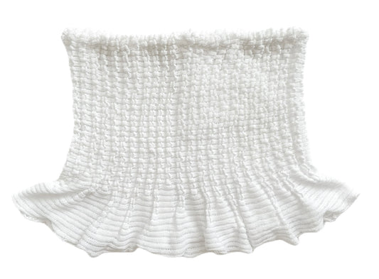 RUFFLE TRIM KNIT TUBE