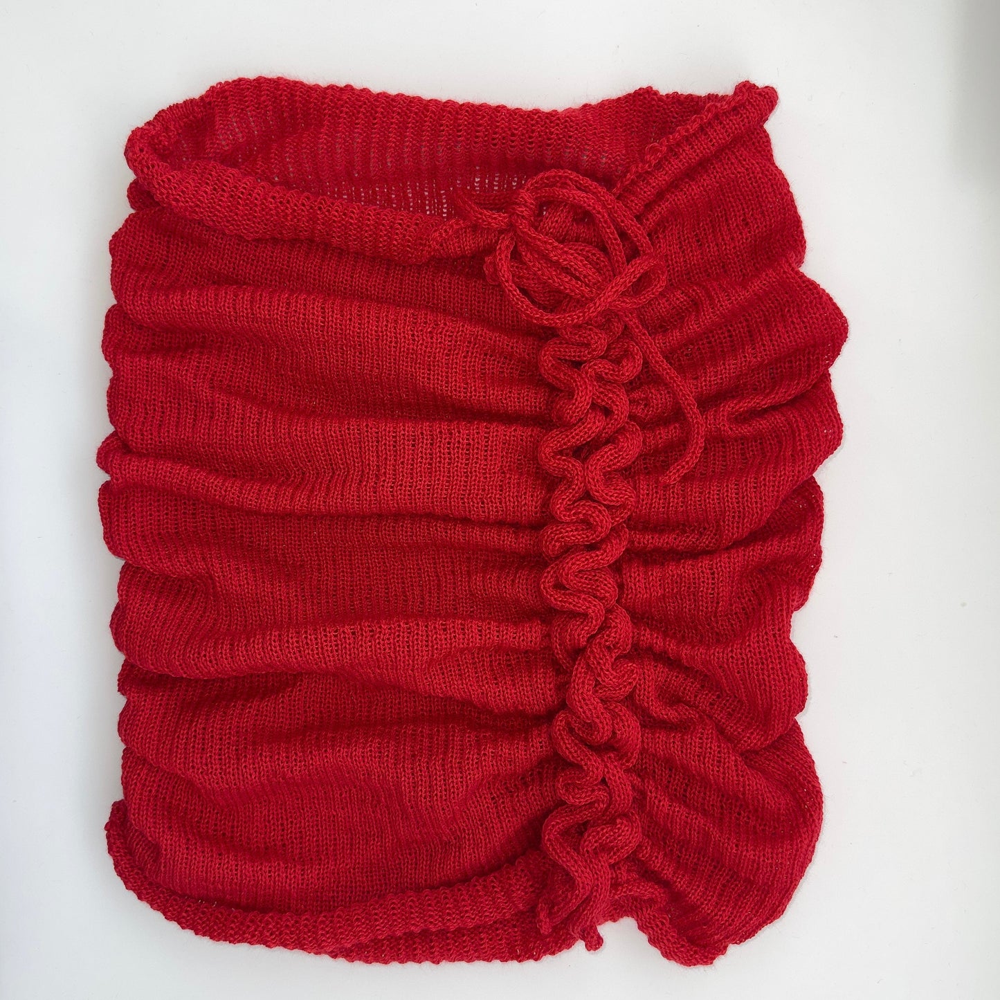 GATHERED SIDE MINI SKIRT